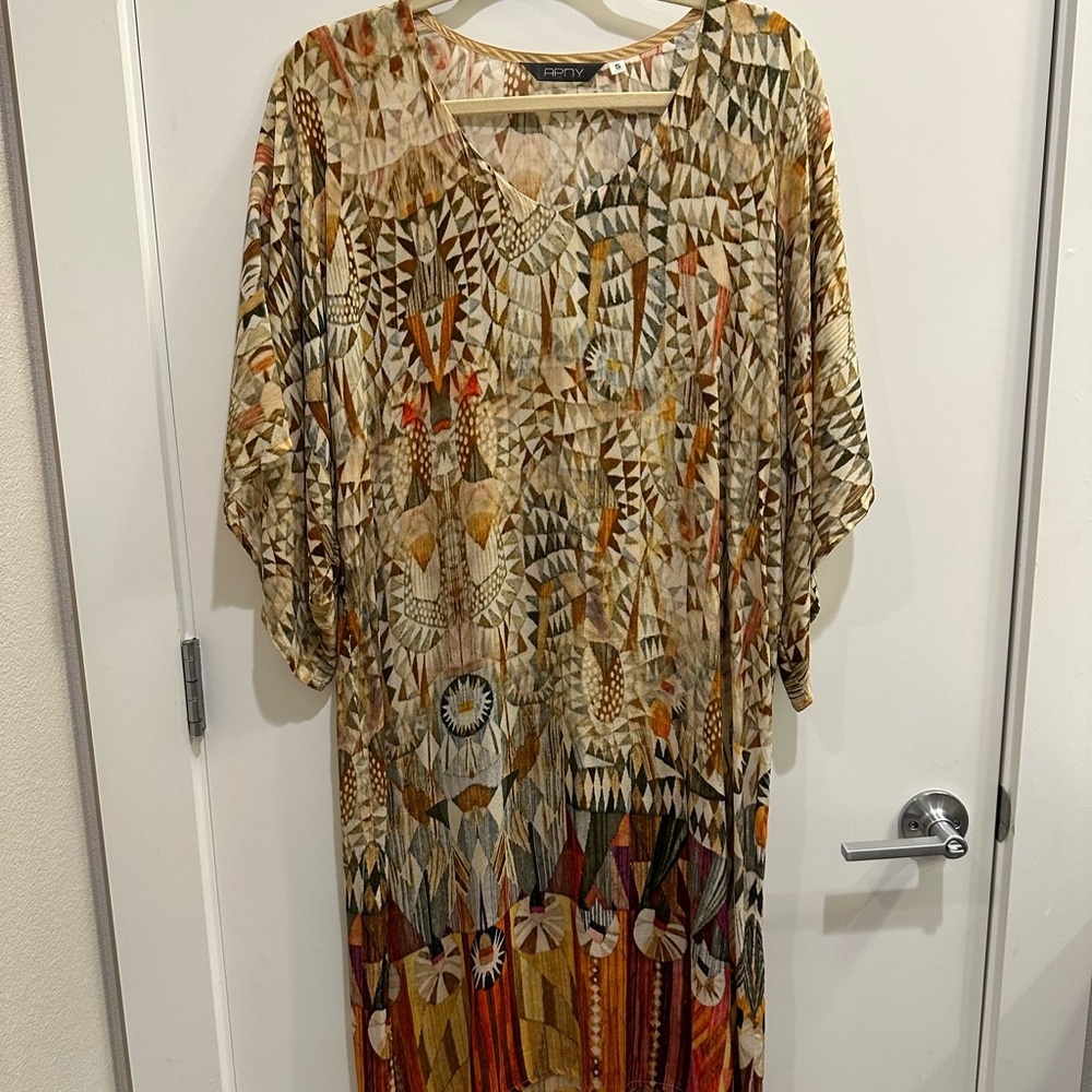 Colorful Geometric Patterned Dress